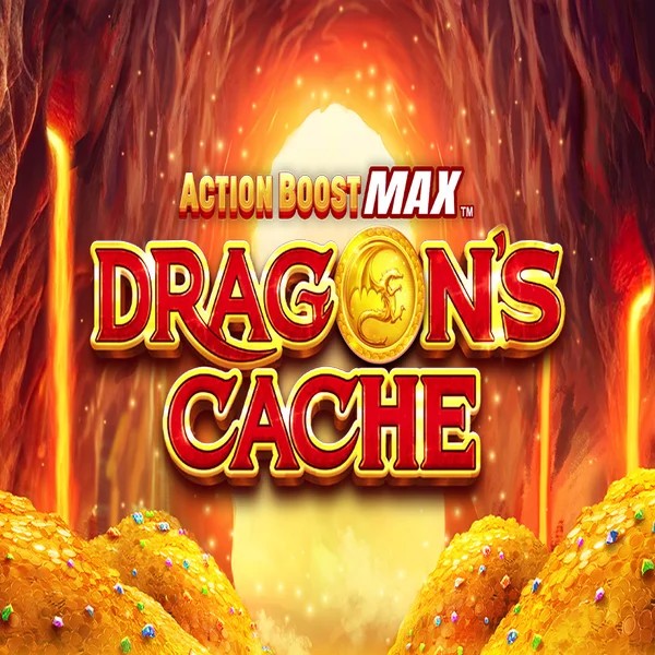 Action Boost Max Dragon's Cache logo by SpinPlay Games Spinju Casino